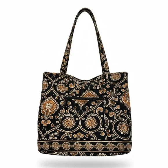 Vera Bradley Caffe Latte Paisley Medallion Tote Bag