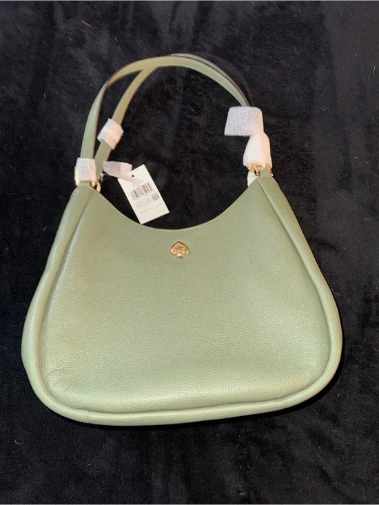 kate spade Mint Green Pebbled Leather Hobo Shoulder Bag
