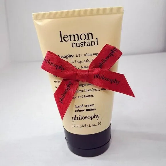 NEW Philosophy‎ Lemon Custard Hand Cream Lotion 4fl oz discontinued rare scent