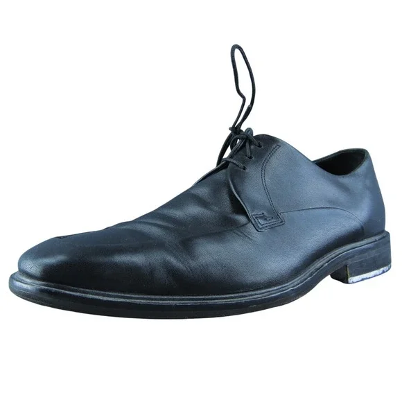 Cole Haan  Men Derby Oxfords Shoes‎ Black Leather Lace Up Size 8.5 Medium