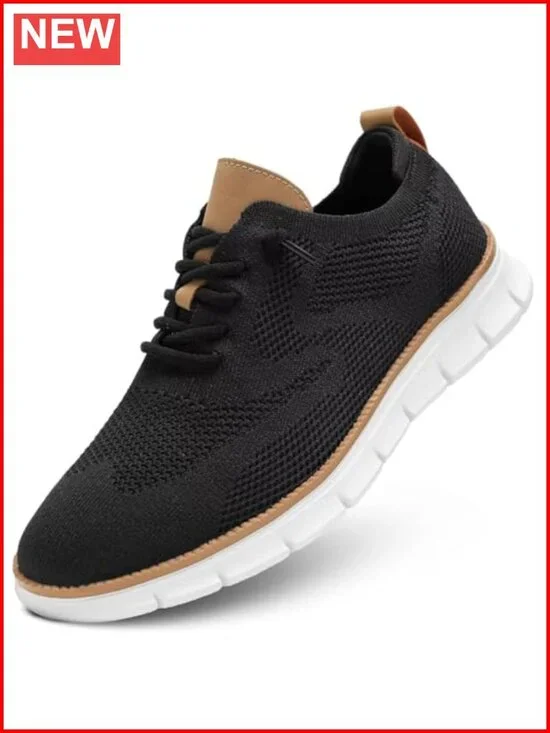 Men's Oxfords Fashion Mesh Casual Dress Walking Sneakers Comfortable