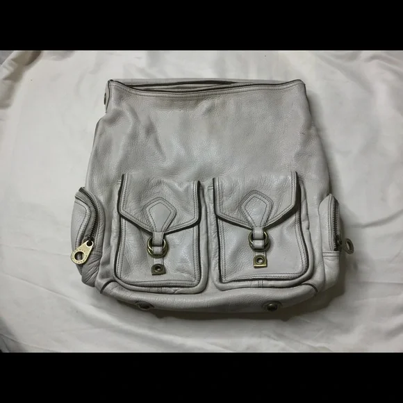 Marc by Marc Jacobs Light Gray Leather Hobo Bag