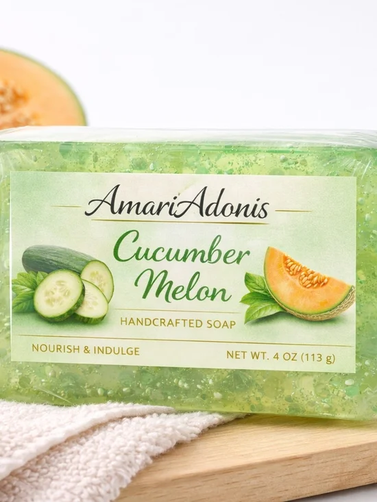 AmariAdonis Cucumber Melon Moisturizer Bar — Green 4oz