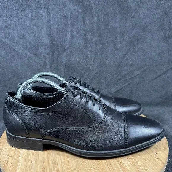 Cole Haan C09168 Black Leather Cap Toe Oxfords‎ Shoes Men's Size 9