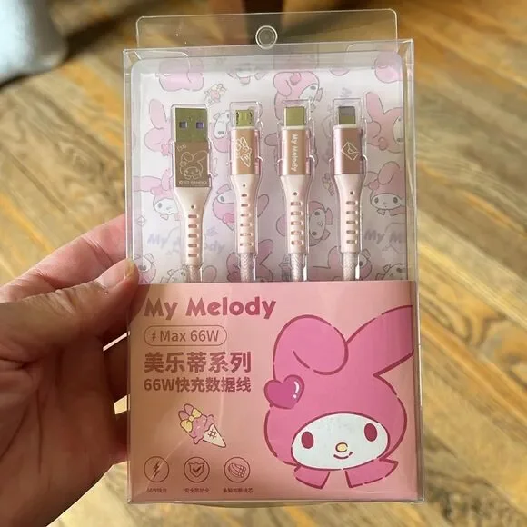 Sanrio My Melody USB Cell Charger Set