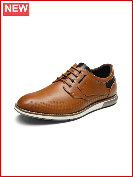 Men's Casual Dress Oxfords Business Formal Derby Sneakers Faux Leather