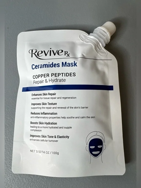 Revive Ceramides Copper Peptides Mask Repair Hydrate enhance texture elasticity