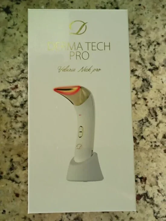 DERMA TECH PRO VELUXIA NECK PRO DEVICE- SKIN CARE REVOLUTION SYSTEM- NEW- SEALED