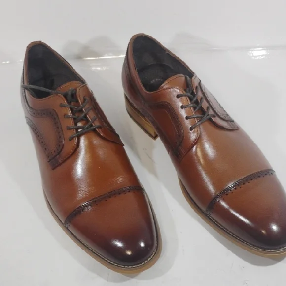 Stacy Adams Chestnut Cap Toe Derbys
