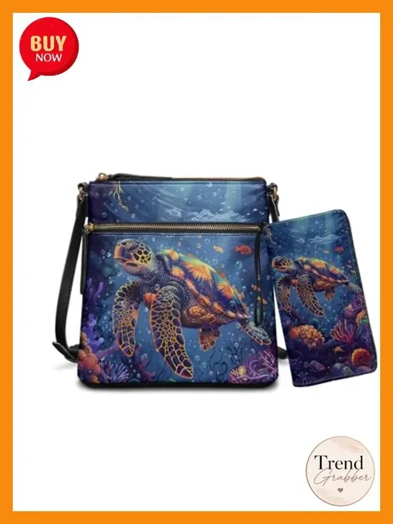 Crossbody Purse Set, Multi-Pocket Hobo Bag with PU Wristlet Wallet