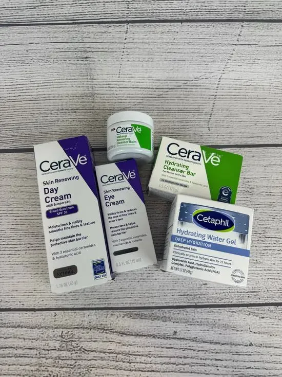 CeraVe & Cetaphil Lot Of 5 Skincare Items