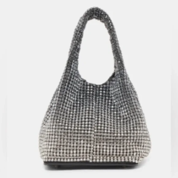 Dolce Vita Anna Crystal Rhinestone Embellished Small Hobo Bag