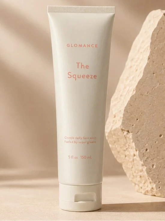 Glomance The Squeeze Gentle Daily Face Wash 5 oz | Super Greens Cleanser