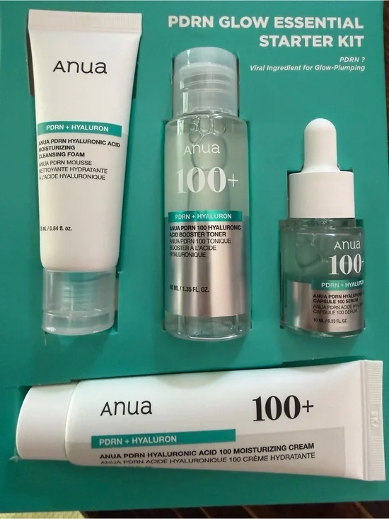 Anua PDRN Glow Essential Starter Kit| 4 products NEW