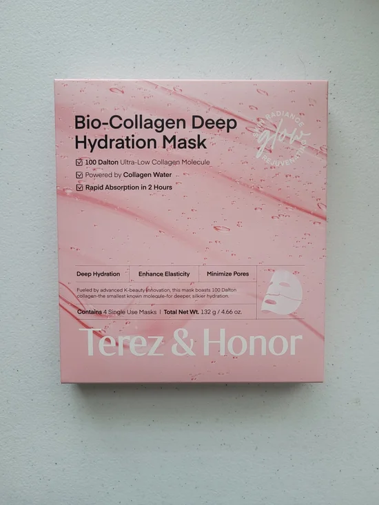 NIB - Terez & Honor Bio-Collagen Deep Hydration Mask - 4 Pack
