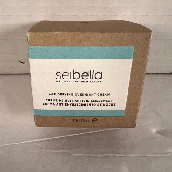 Sei Bella Deep Marine Age Defying Overnight Cream 1.7oz 50ml Anti-Aging Vegan