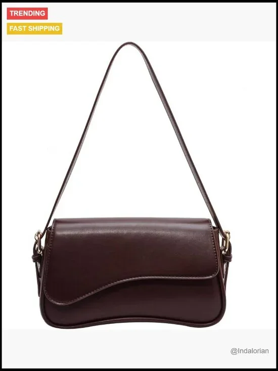 Small Vegan Leather Hobo Crossbody Bag with Zipper Flap Closure