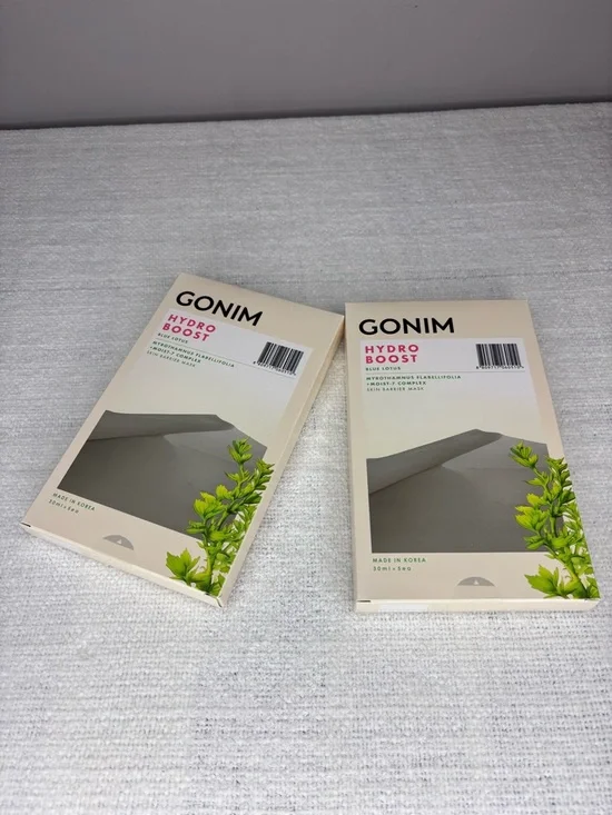NIB GONIM‎ Hydro Boost Blue Lotus Skin Barrier Mask - 2 Pack (10 Masks)