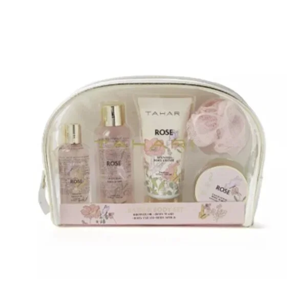 Tahari Bath And Body Spa Bag Collection Travel Gift Set New Rose