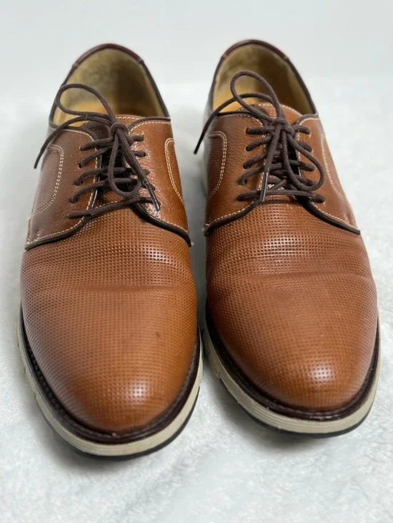 Johnston & Murphy J&M 1850 Brown Leather Derby Dress Shoes | Men’s 8.5M