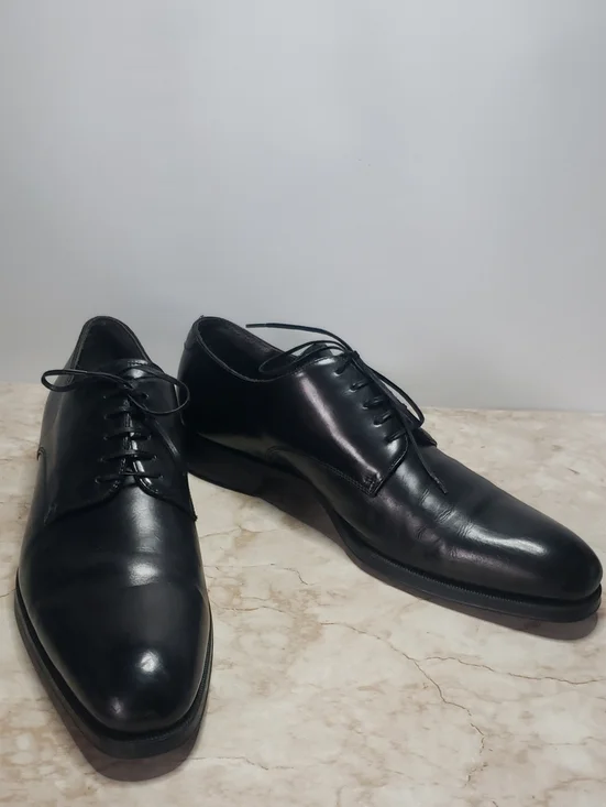 Too Boot NY Men's Black Leather Lace-Up Dress Shoes 12