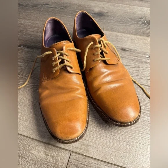 Ted Baker Irron 3 Derby shoe mens leather dress shoe honey brown