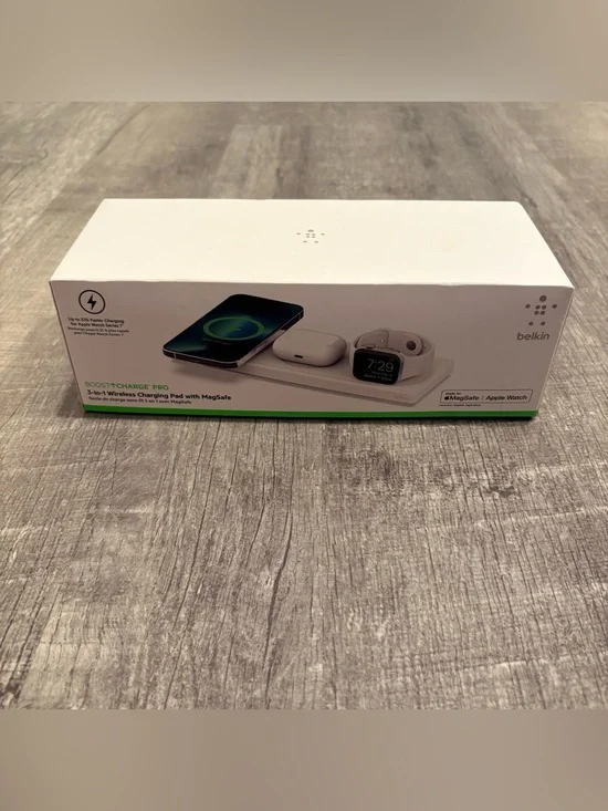 Belkin WIZ016 BoostCharge Pro 3in1 MagSafe Charger Pad New Sealed Wireless