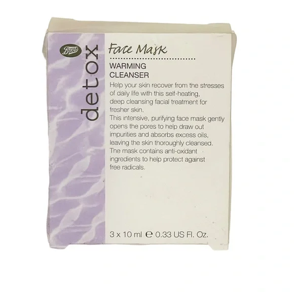 BOOTS‎ BOTANICS DETOX FACE PEEL FACIAL TREATMENT CLEANSER 3 Pack NEW Skincare