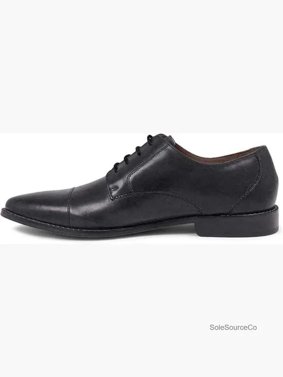 Cap Toe Oxfords Men's Dress Shoes Memory Foam Lace Up Leather