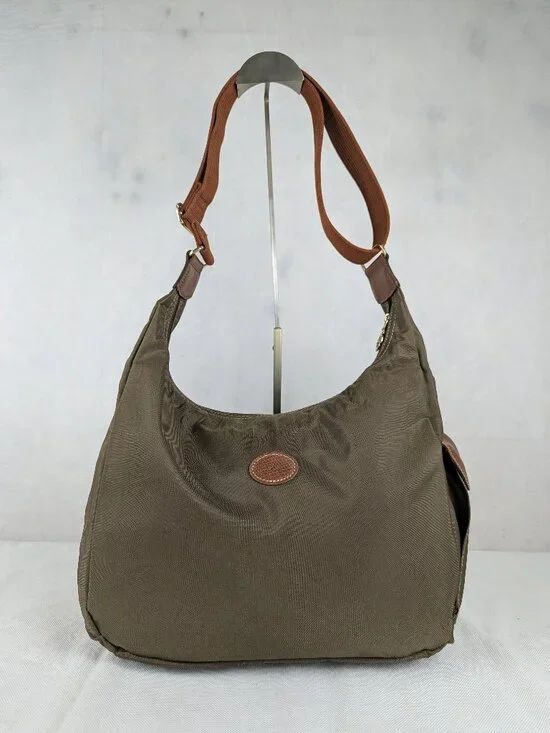 Share Longchamp le Pliage Hobo Shoulder Crossbody Bag Green - Authentic - Ship