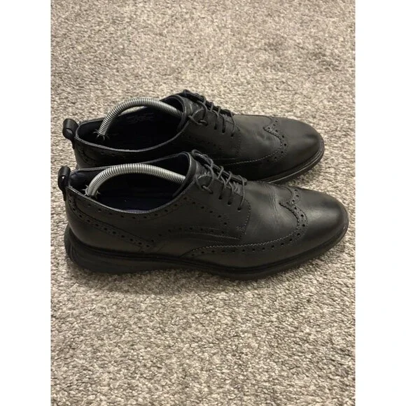COLE HAAN Men's Grand Evolution Wingtip Oxfords Black C26306 Size 10.5 M