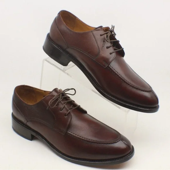 Florsheim Imperial Men's 10.5 D Burgundy Leather Split Toe Oxford Shoes 18273-02