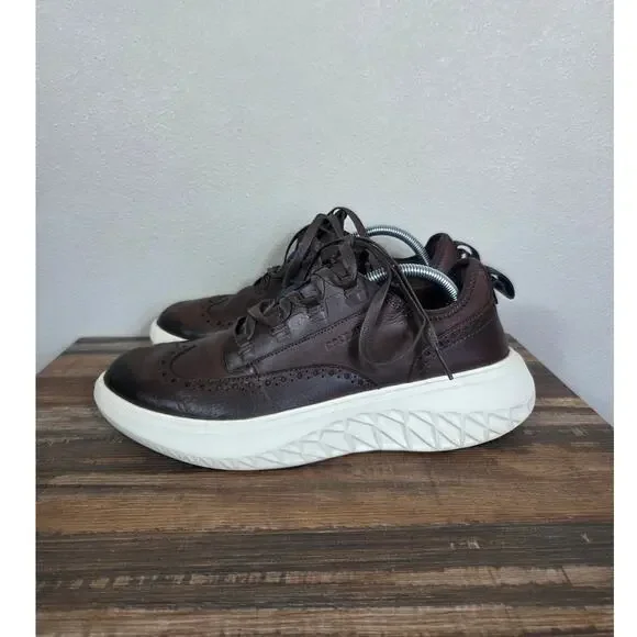 Cole Haan Men's Zerogrand Work from Anywhere Brown Leather Oxford Size 9.5
