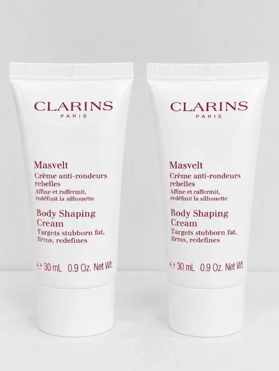 Clarins Masvelt Body Shaping Cream 30ml x2 Travel Size Firming Contouring New