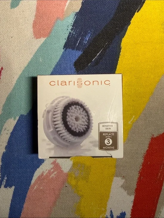 Clarisonic Sensitive Brush Head - White with Gray Ring