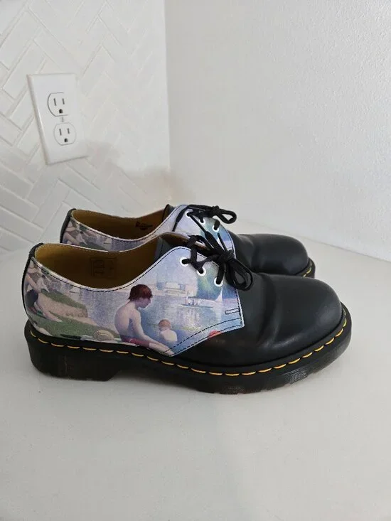 Dr Martens 1461 The National Gallery Georges Seurat Bathers Shoe UK7 US Mens 8