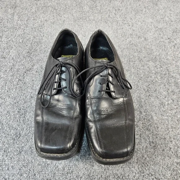 Nunn Bush NXXT Mens Black Leather Square Toe Lace Up Oxford Dress Shoes 81080‎ 8