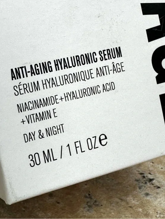 Power Serum Boost Anti-Aging Hyaluronic Serum Vitamin E Day & Night 30 ML NIB.