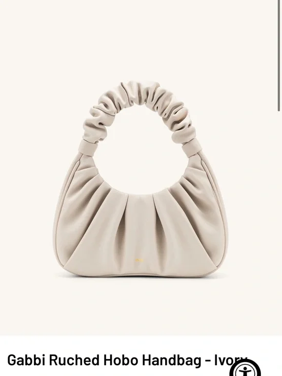 JW PEI Gabbi Ruched Hobo Handbag - Ivory