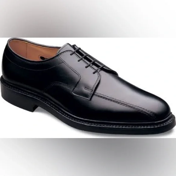 Men’s Allen Edmonds Hillcrest Classic Black Leather Dress Shoes Size 10.5E