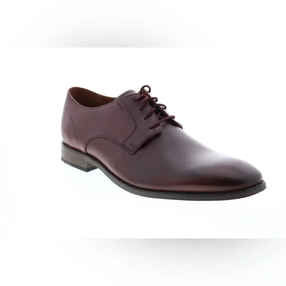 NEW!! Bostonian Classic Men's Nantasket Fly Leather Dress Shoes Burgundy Size 8M