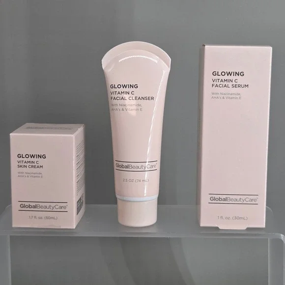 Global‎ Beauty Care Skincare Set Unisex OS Vitamin C Glowing Brightening Routine