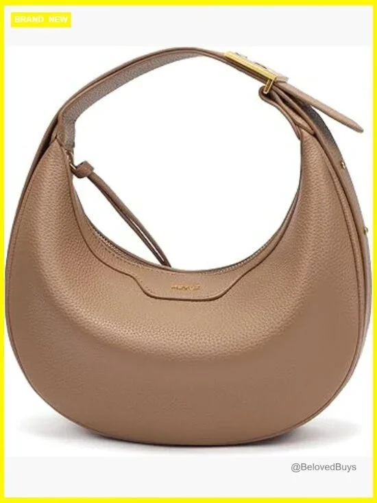 Trendy Crescent Shoulder Bag Crossbody Hobo Purse Vegan Leather Clutch Handbag