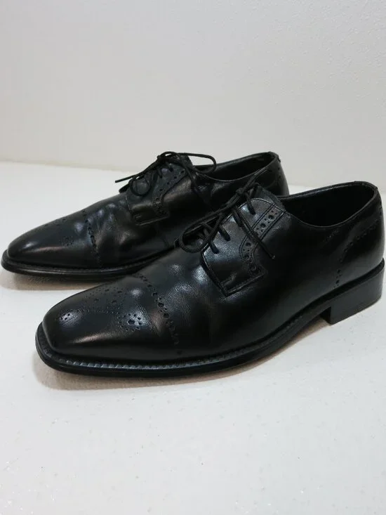 Pierre Cardin Leather Dress Formal Brogue Oxfords Men's Footwear Shoes Sz 7