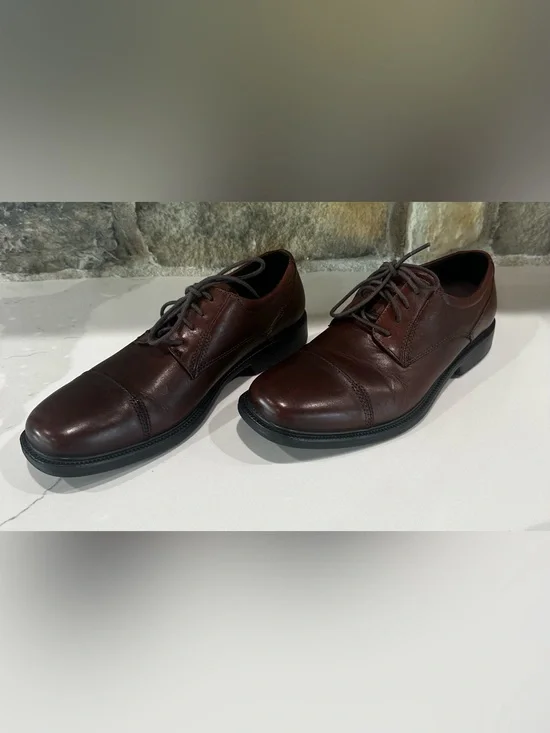 Bostonian Flexlite Brown Leather Cap Toe Oxfords Men's 8.5M