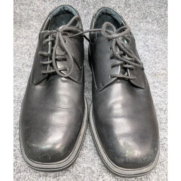 Rockport Men's 8.5M Black Leather Oxford Dress Shoes Lace Up Comfort Work...