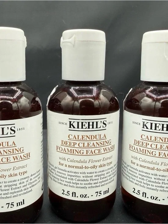 Kiehl's Brown and White Calendula Deep Cleansing Foaming Face Wash NEW & SEALED