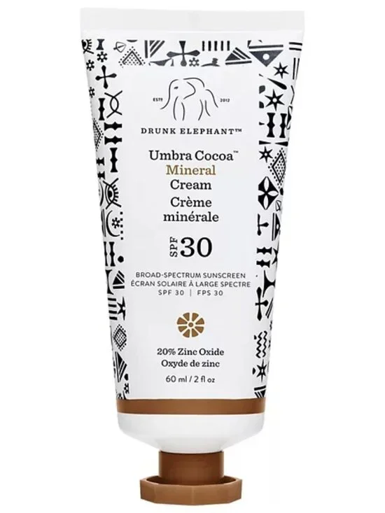 Drunk Elephant Umbra Cocoa Mineral Cream SPF 30 PA+++ Sunscreen 2 oz New