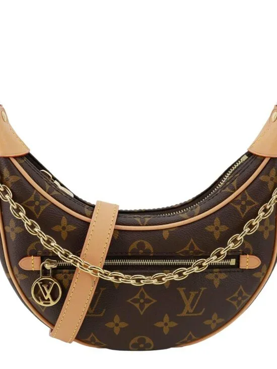 Louis Vuitton  Loop Monogram Reverse Canvas Hobo Bag Brown