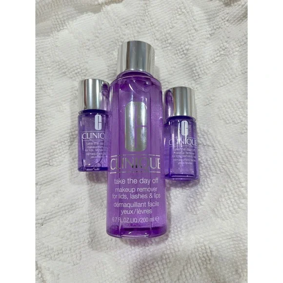 Clinique Take The Day Off Makeup Remover 3pc Set 6.7oz & 2 Travel Size Bottles